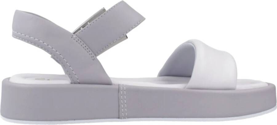 Clarks Flat Sandals Gray Dames