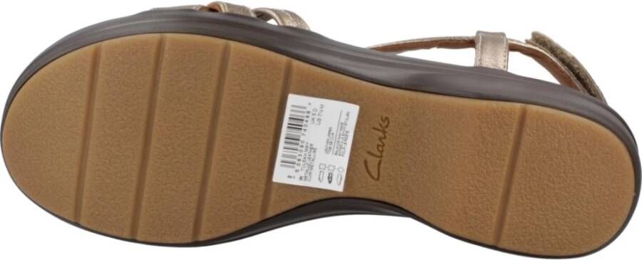 Clarks Stijlvolle Platte Sandalen voor Vrouwen Multicolor Dames