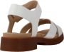 Clarks Stijlvolle platte sandalen voor vrouwen White Dames - Thumbnail 4