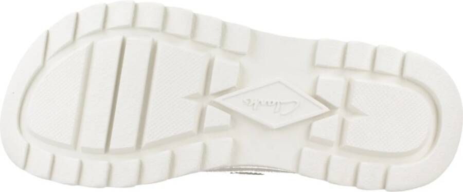 Clarks Zomer Platte Sandalen Vrouwen White Dames
