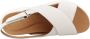 Clarks Zomer Platte Sandalen Vrouwen White Dames - Thumbnail 12