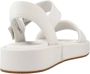 Clarks Stijlvolle Platte Sandalen voor Vrouwen White Dames - Thumbnail 3