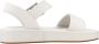 Clarks Stijlvolle Platte Sandalen voor Vrouwen White Dames - Thumbnail 4