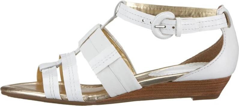 Clarks Elegante Leren Sandalen voor Dames Wit Dames