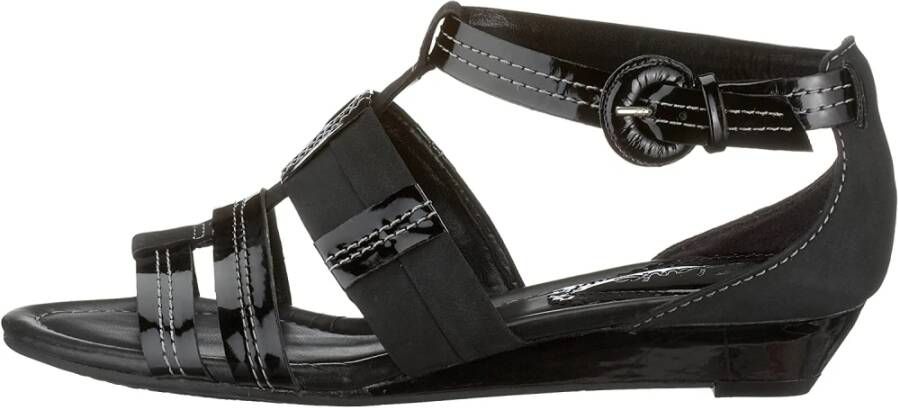 Clarks Elegante Leren Sandalen voor Dames Zwart Dames