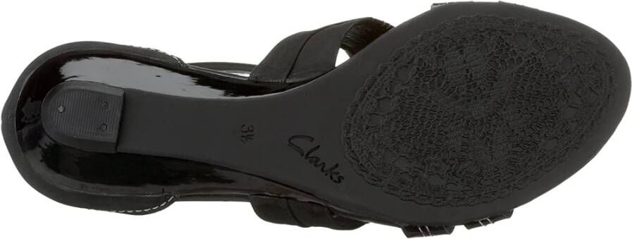 Clarks Elegante Leren Sandalen voor Dames Zwart Dames