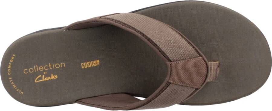 Clarks Flip Flops Brown Heren