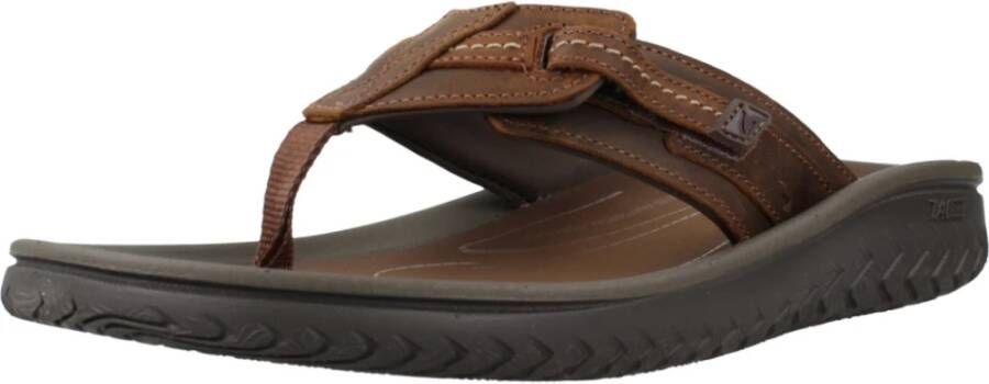 Clarks Flip Flops Brown Heren