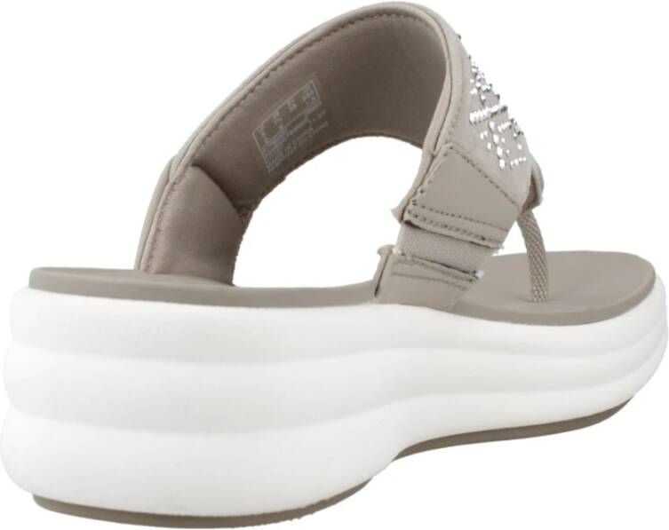 Clarks Flip Flops Gray Dames