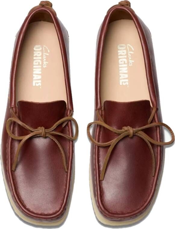 Clarks Godney Mocc Tan Leren Mocassin Schoen