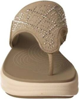 Clarks Grijze Strass Sleehak Sandaal voor Vrouwen Gray Dames