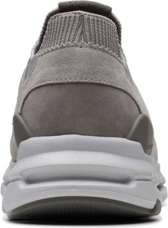 Clarks Grijze Vrijetijdssneakers voor Mannen Gray Heren