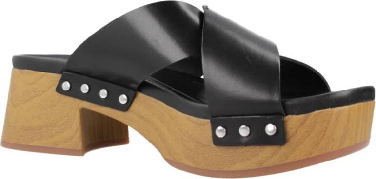 Clarks Heeled Mules Black Dames