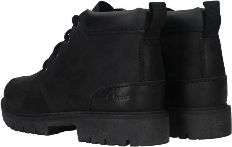 Clarks Heren Rossdale Mid Veterschoen Zwart Heren