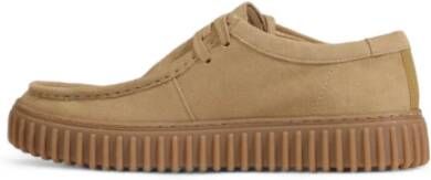 Clarks Heren Suede Schoenen Herfst Winter Collectie Beige Heren