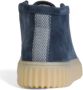 Clarks Blauwe Effen Suede Veterschoenen Met Leren Voering En Rubberen Zool - Thumbnail 10