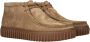 Clarks Herenlaarzen van leer Torhill Hi Dksand Beige Heren - Thumbnail 8