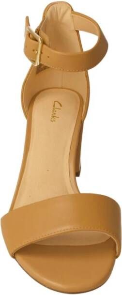 Clarks Elegante hoge hak sandalen Bruin Dames