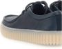 Clarks Blauwe Leren Veterschoenen Blue Heren - Thumbnail 13
