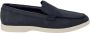 Clarks Klassieke Leren Schoenen met 2 cm Hak Blue - Thumbnail 9
