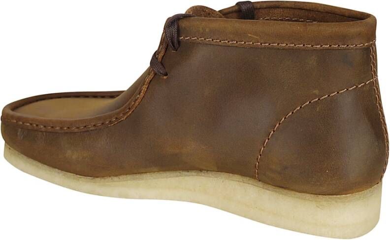 Clarks Klassieke Wallabee Stijl Boot Brown Heren