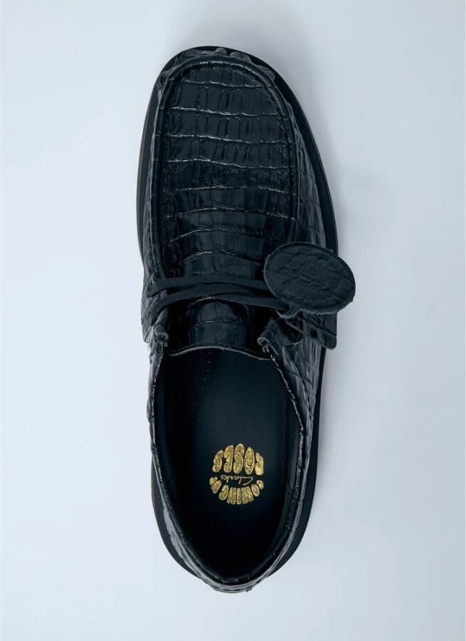 Clarks Krokodilreliëf Veterschoenen