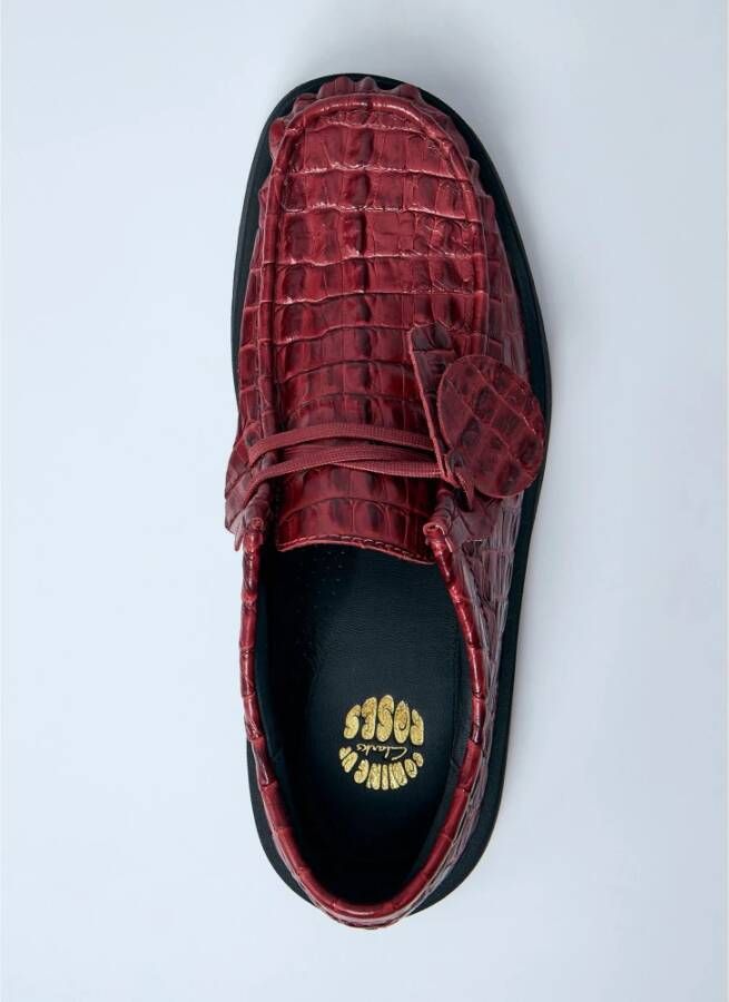 Clarks Krokodilreliëf Veterschoenen