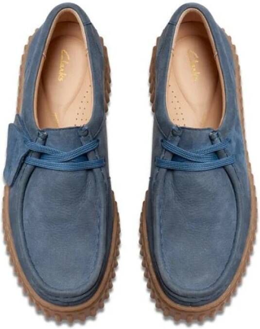 Clarks Laced Shoes Blue Dames