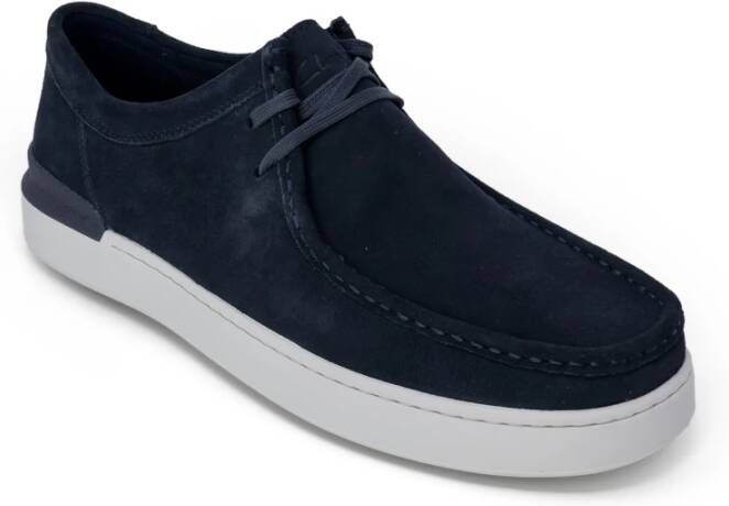 Clarks Laced Shoes Blue Heren