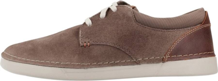 Clarks Laced Shoes Brown Heren