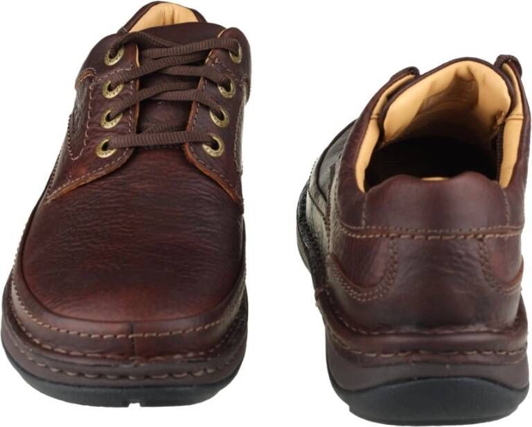 Clarks Laced Shoes Brown Heren