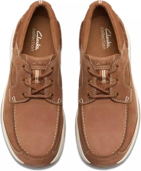 Clarks Laced Shoes Brown Heren