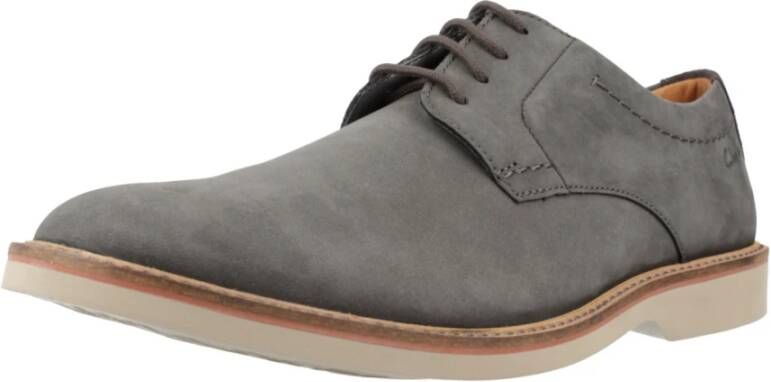 Clarks Laced Shoes Gray Heren