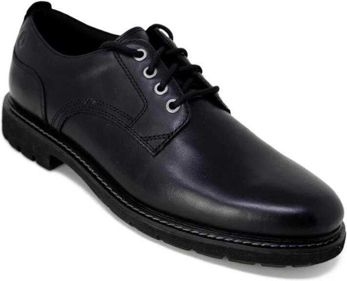 Clarks Leren instappers met veters Black Heren