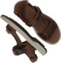 Clarks Magnetische Sluiting Leren Sandaal Brown Heren - Thumbnail 9