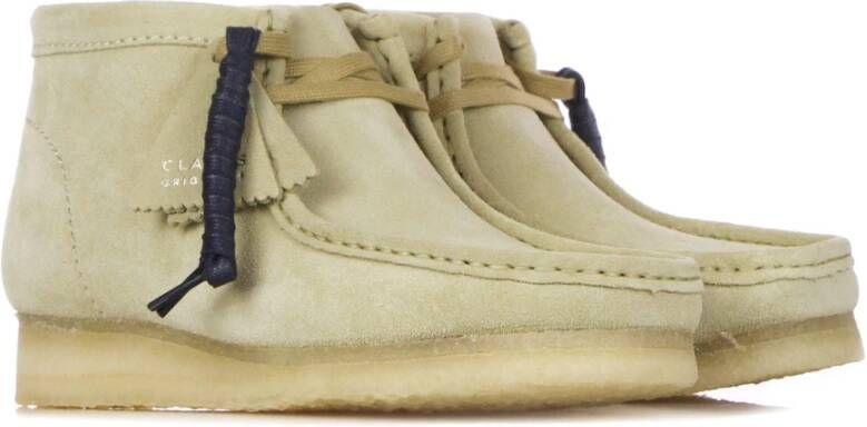 Clarks Maple Suède Wallabee Laars Beige Heren