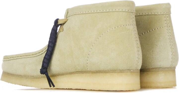 Clarks Maple Suède Wallabee Laars Beige Heren