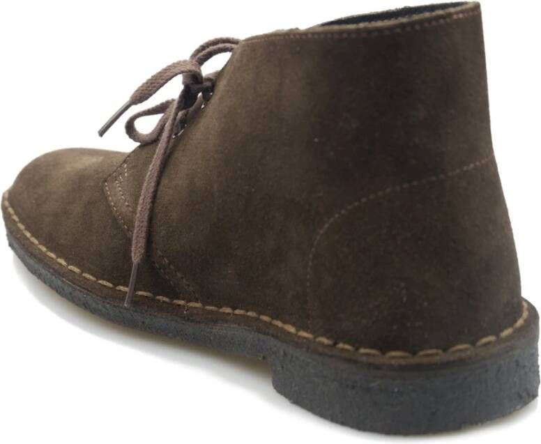 Clarks Metallic leren enkellaars voor vrouwen Brown Dames