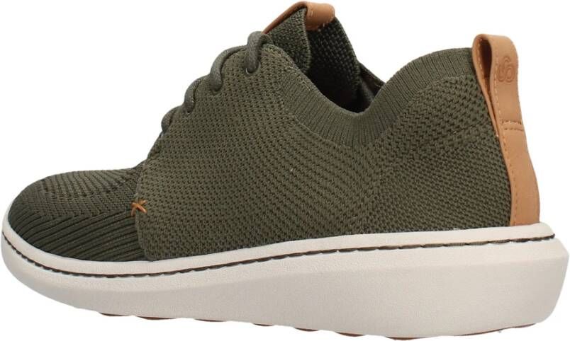 Clarks Moderne Ademende Sneaker Green Heren