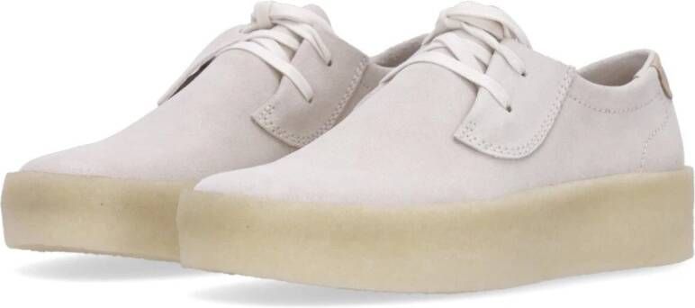 Clarks Off White Suede Heren Lifestyle Schoen White Heren