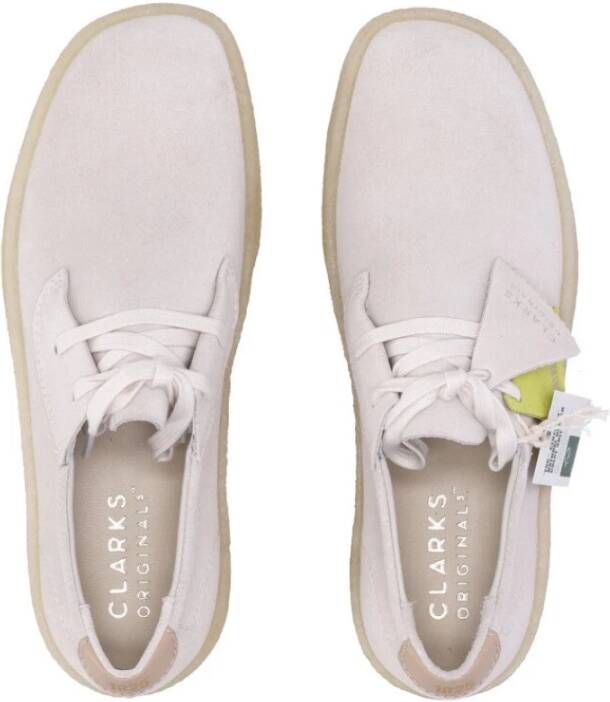 Clarks Off White Suede Heren Lifestyle Schoen White Heren