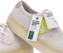 Clarks Off White Suede Heren Lifestyle Schoen White Heren - Thumbnail 7