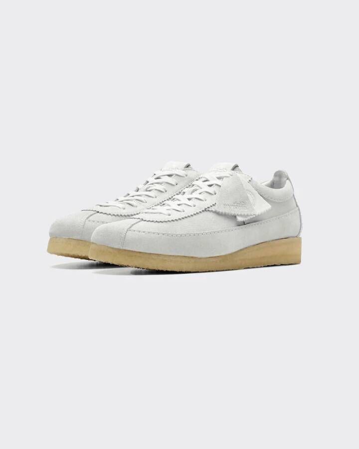 Clarks Off White Suede Wallabee Tor Sneakers White Heren