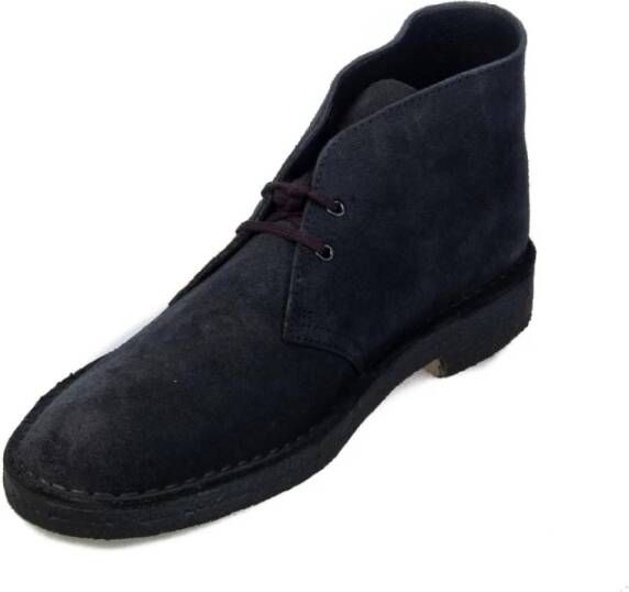 Clarks Originele Desert Boots Marineblauw Blauw Heren