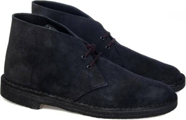 Clarks Originele Desert Boots Marineblauw Blauw Heren