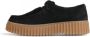 Clarks Platte Sponge en Suède Rubberen Schoen Black Dames - Thumbnail 4