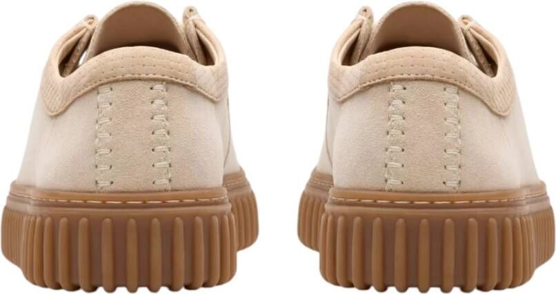 Clarks Polyester Sneaker Lage Suède