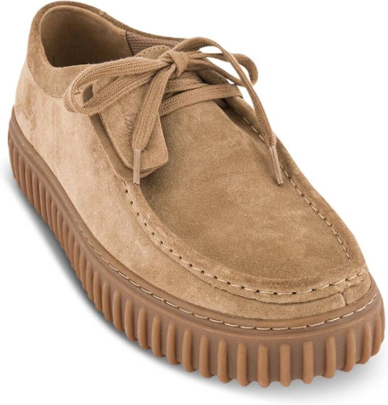 Clarks Premium Suède Herenschoenen Beige Heren