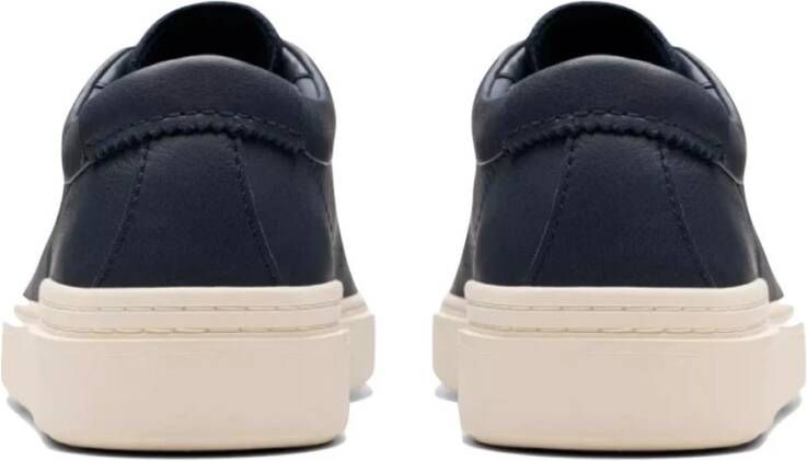 Clarks Retro Leren Sneakers Craft Swift Blue Heren
