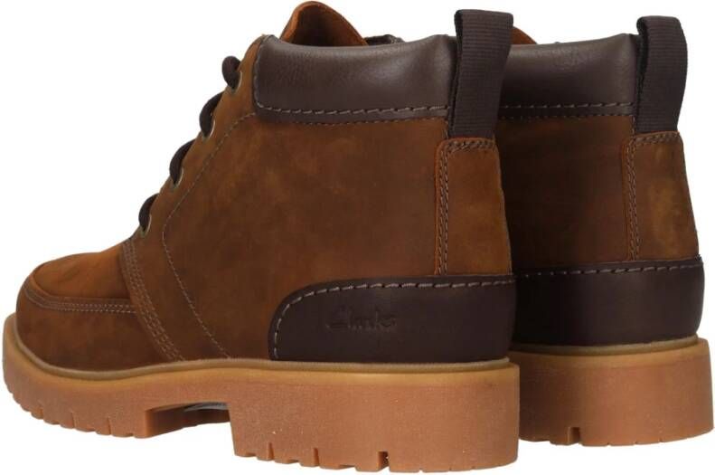 Clarks Heren Rossdale Mid Veterschoen Bruin Heren